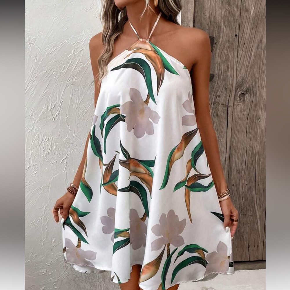 Floral Print Sleeveless Dress